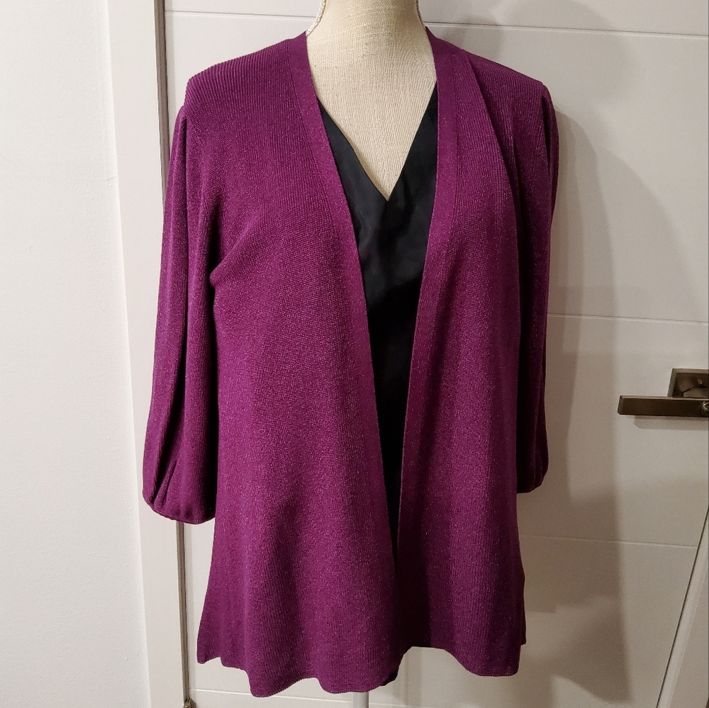 Massimo Dutti Open Front Cardigan Size L